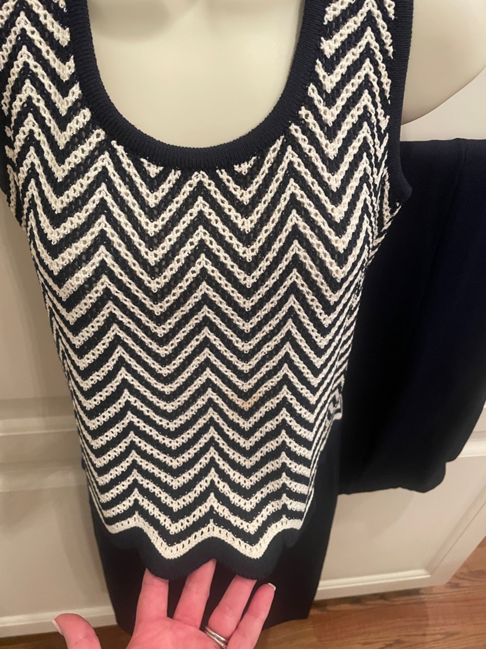 St John authentic 3 piece navy set- sweater, skirt and pant EUC